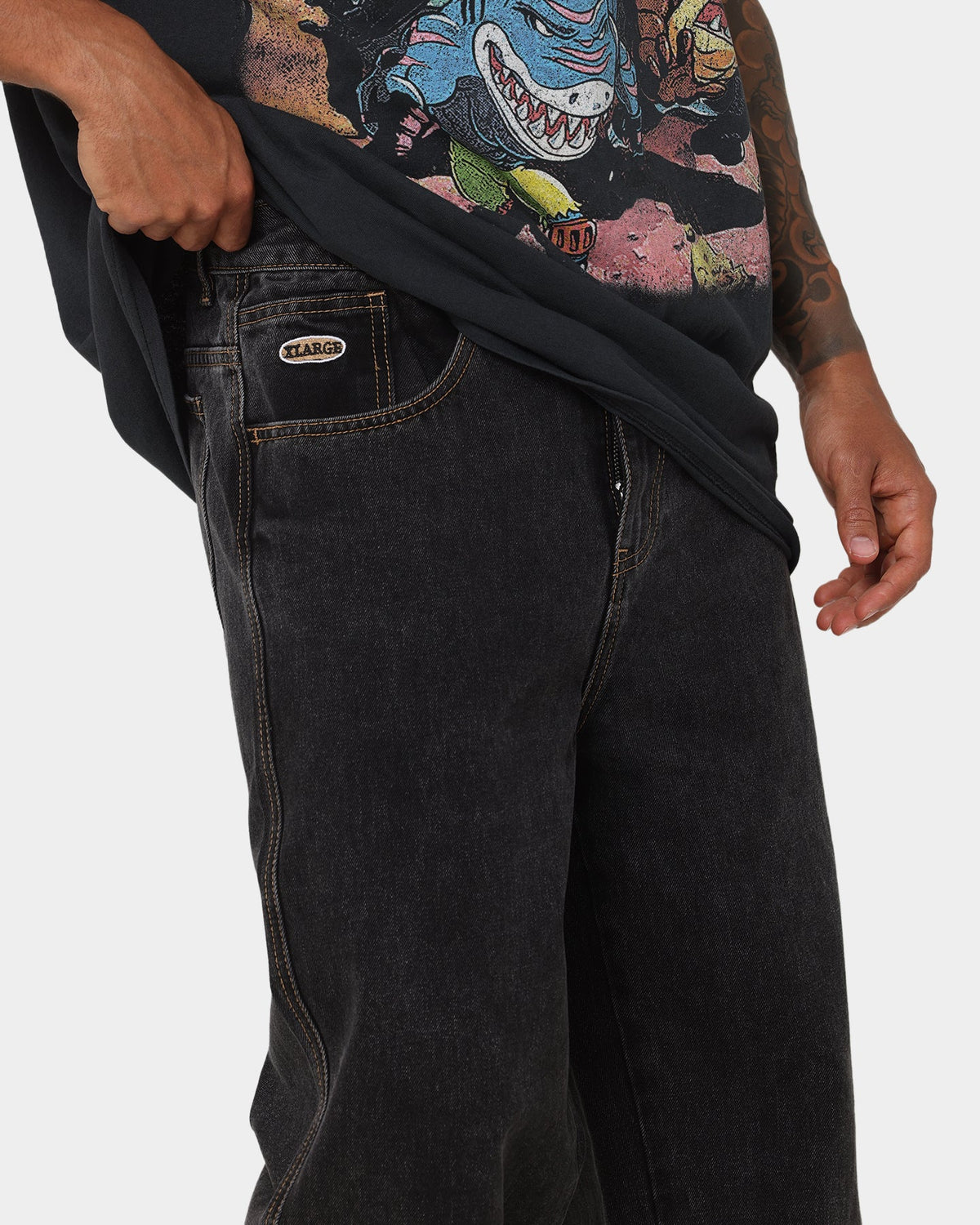 X-LARGE Original X-Large Bull Denim 91 Pants Washed Black