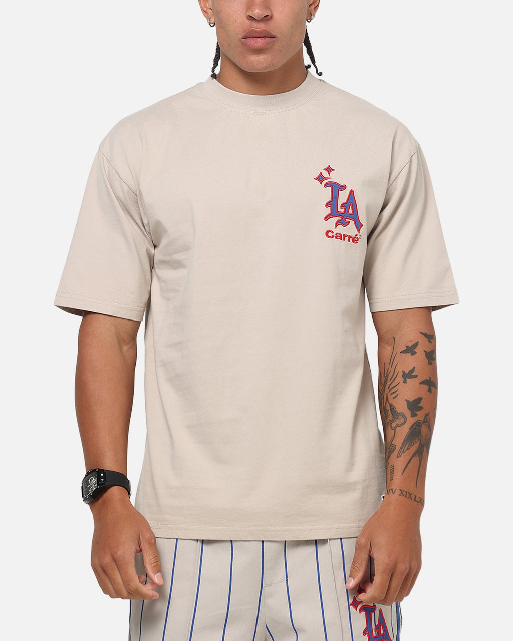 CARRE Official Carre Los Angeles City Series Heavyweight T-Shirt Grey/Blue