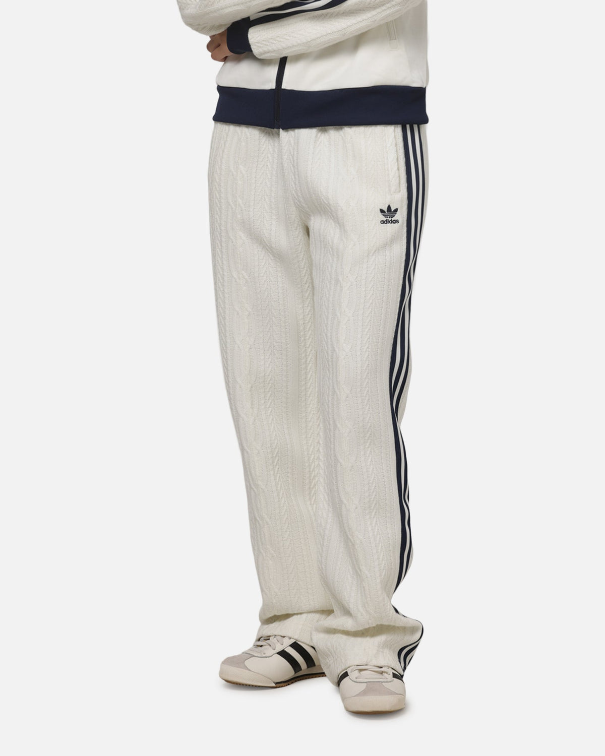 ADIDAS Adidas Women's Knit Classic Track Trousers Off White