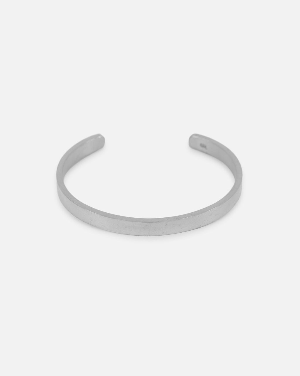SAINT MORTA Saint Morta 6mm Adjustable Open Cuff Bracelet White Gold