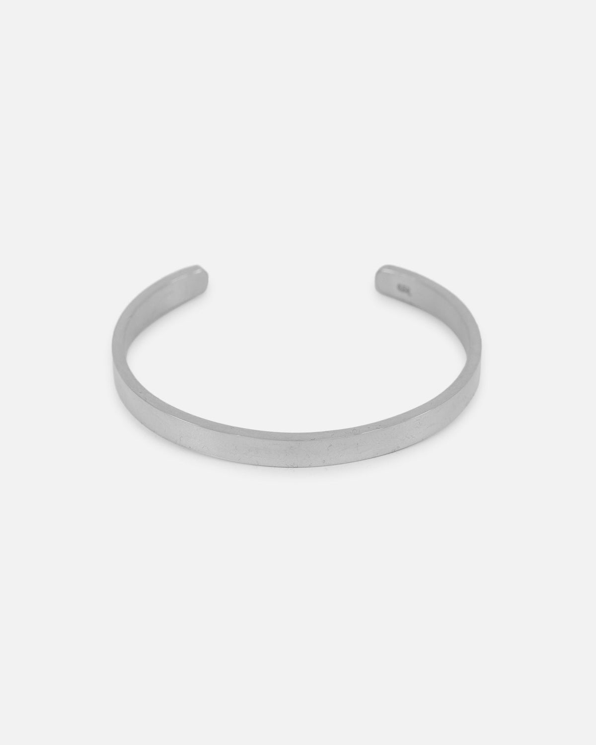 SAINT MORTA Saint Morta 6mm Adjustable Open Cuff Bracelet White Gold