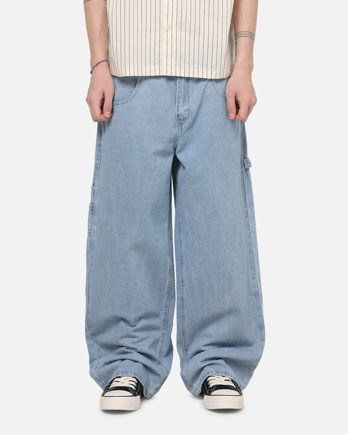 CARRE Carre Baggy Carpenter Jeans Light Blue Wash