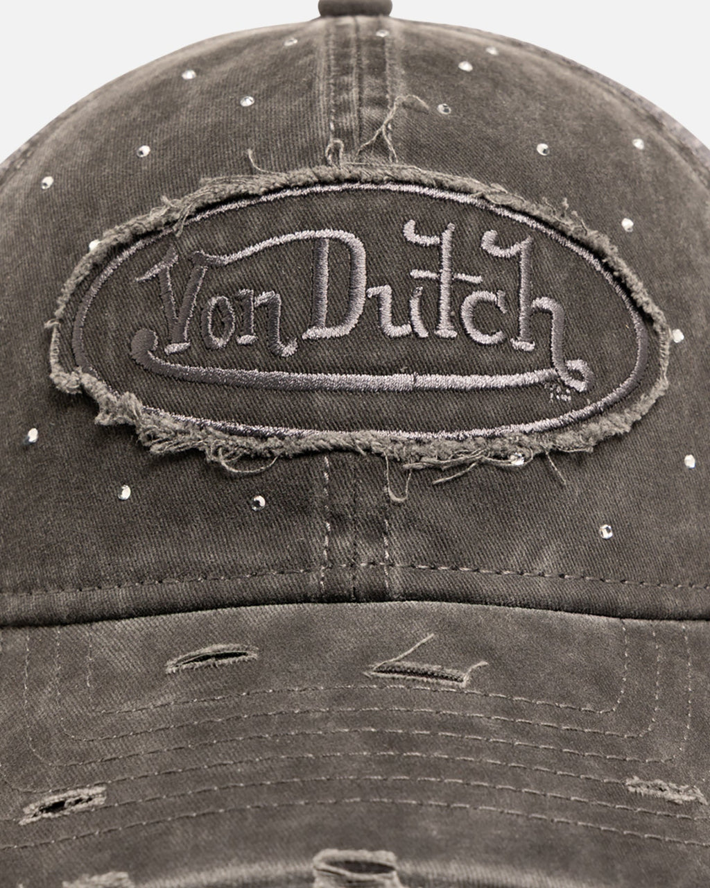VON DUTCH Von Dutch Glitz Trucker Strapback Black Wash