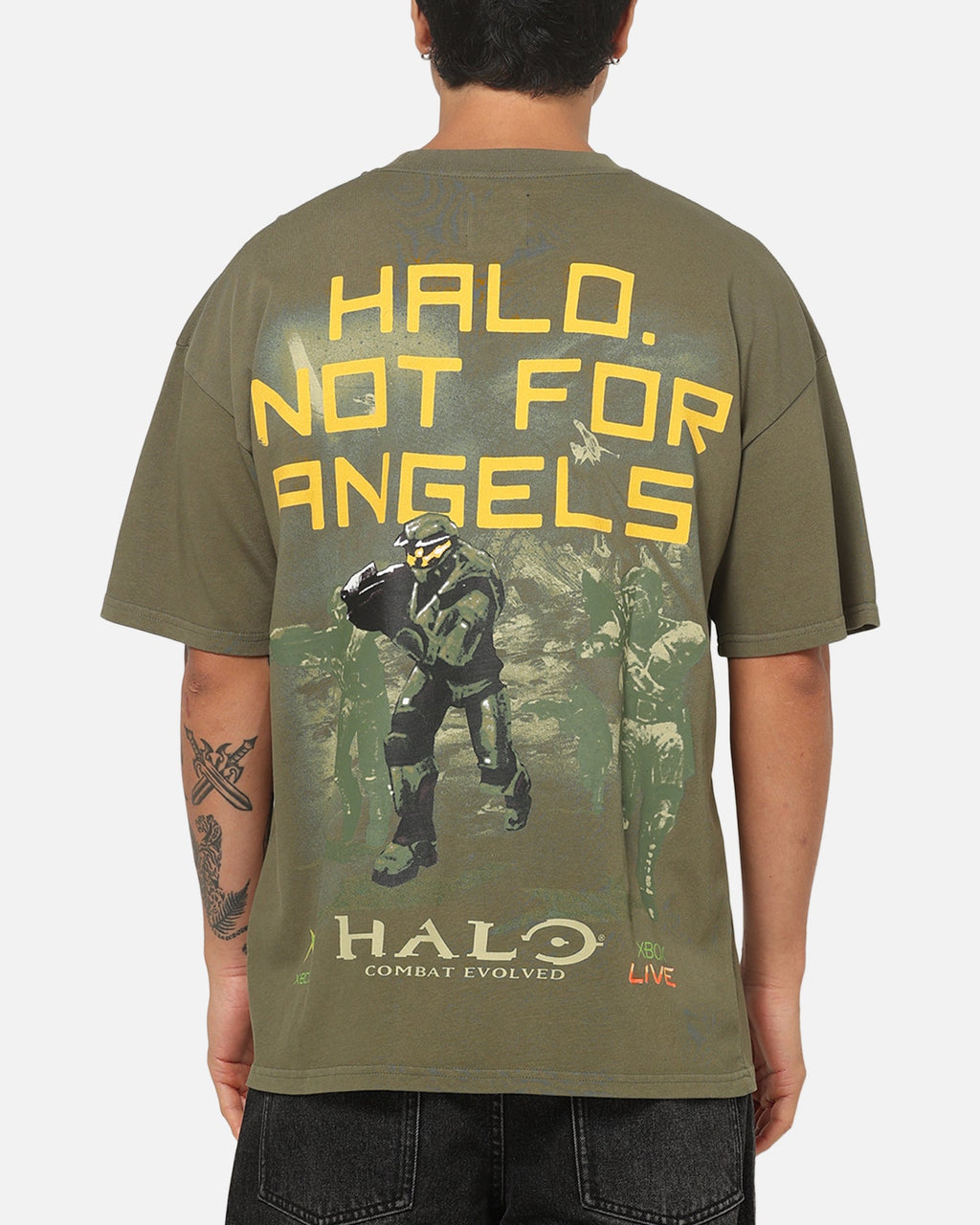 73Studio 73Studio x Halo 2 Not For Angels T-Shirt Military Green