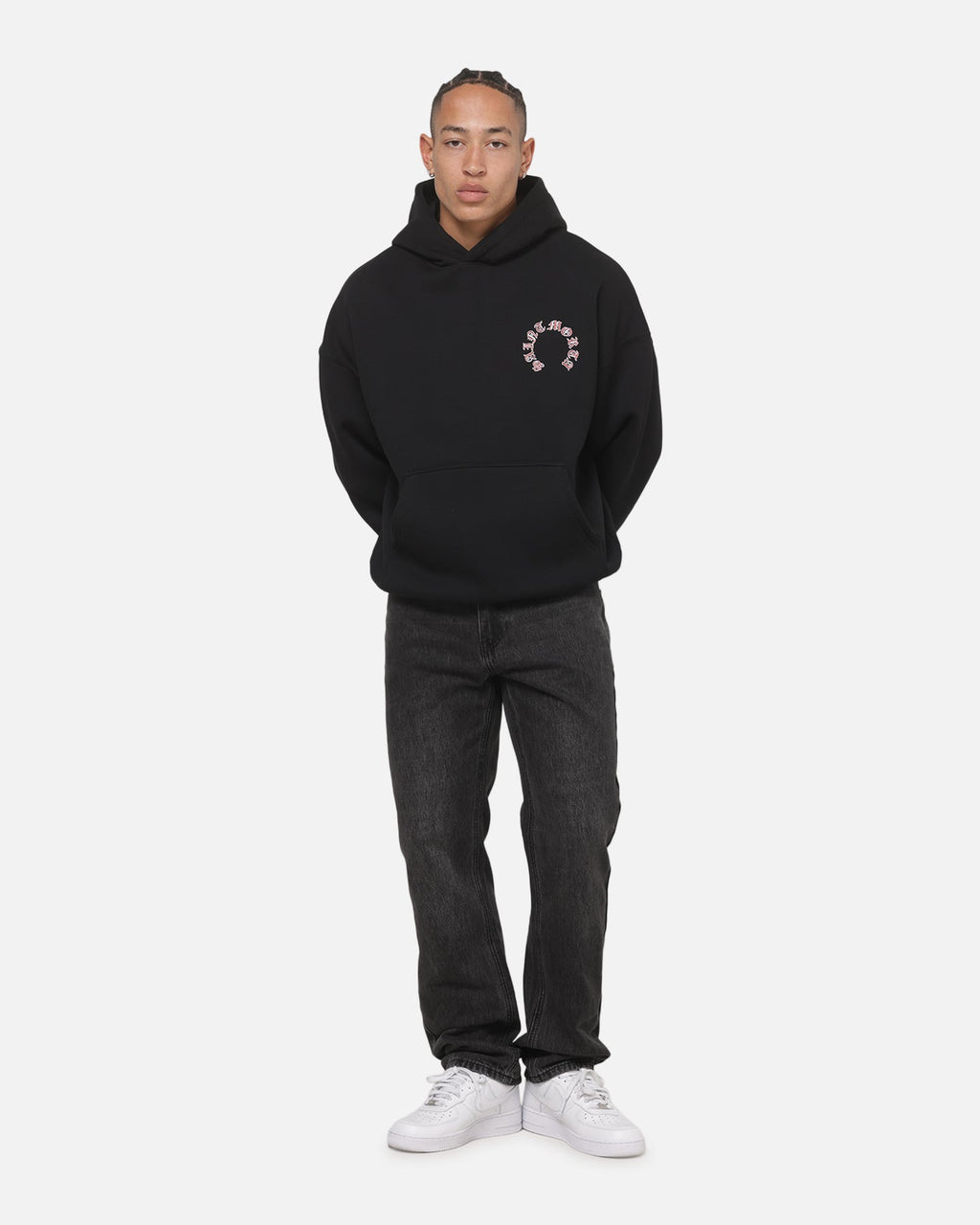 SAINT MORTA Saint Morta Worldwide Boxy Hoodie Black