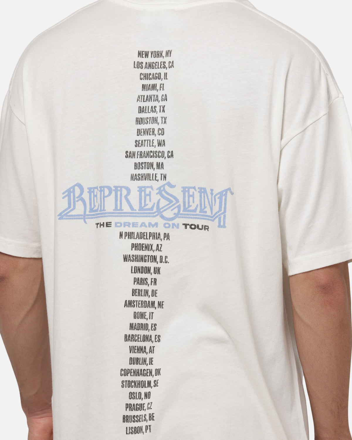 REPRESENT Represent Golden Tour T-Shirt Flat White