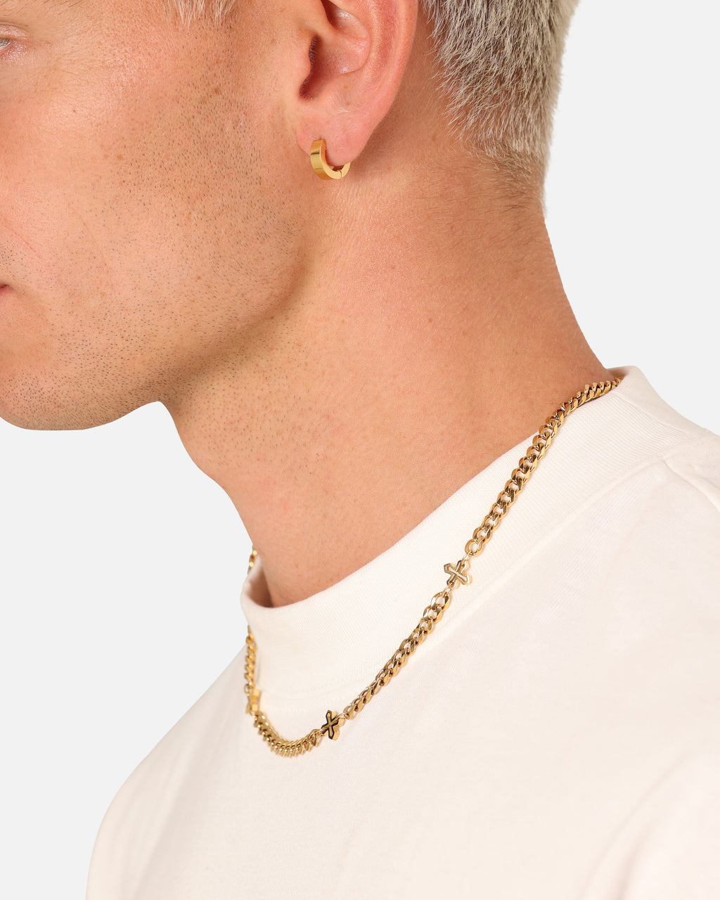 SAINT MORTA Original Saint Morta Wide Hoop Earring Gold