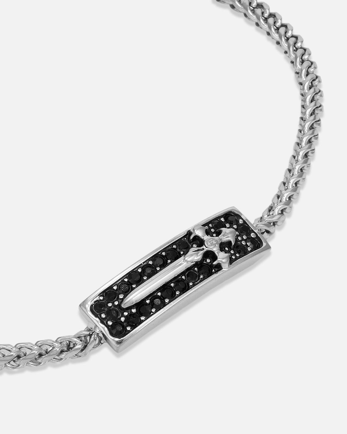 GUESS MAINLINE Guess Mainline Rebel Knight Dagger Crystal Bracelet Silver
