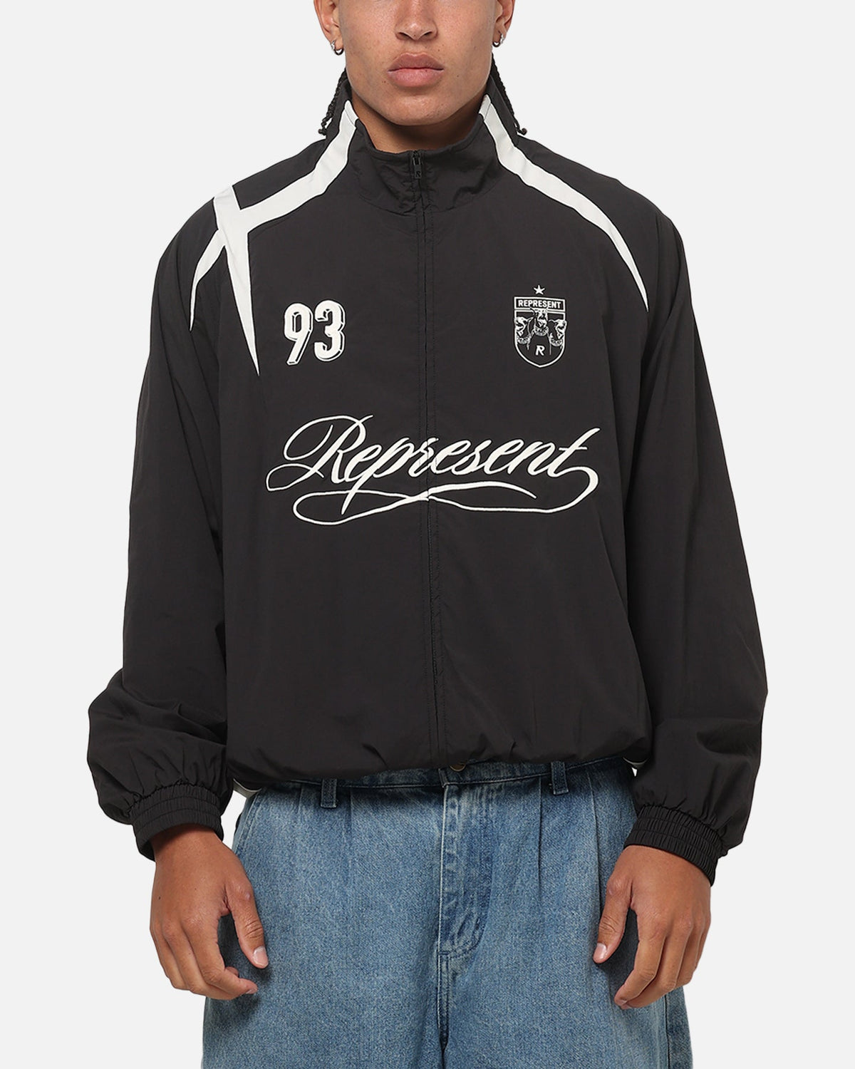 REPRESENT Represent Woven Track Star Jacket Jet Black