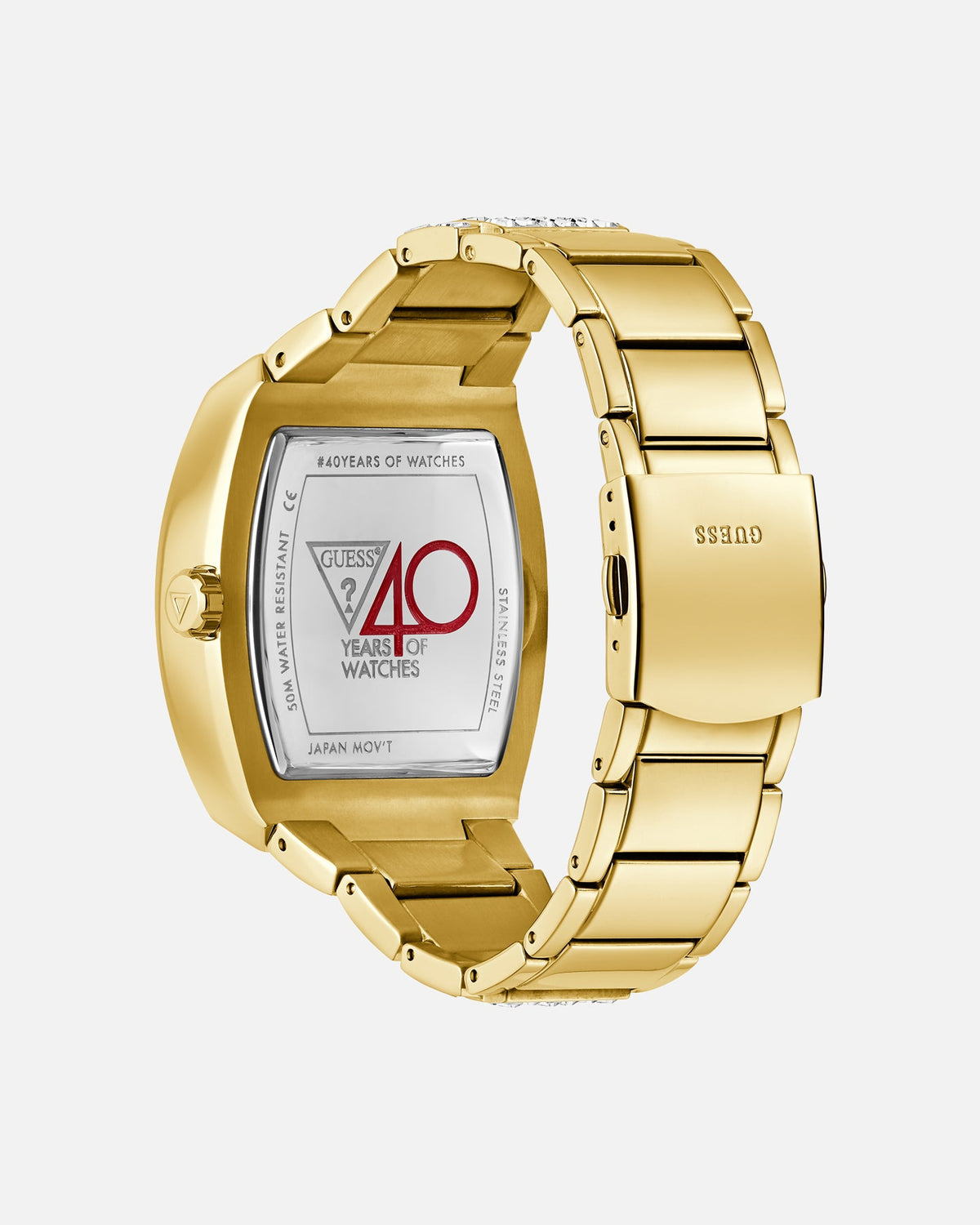 GUESS MAINLINE Official Guess Mainline Phoenix '40th Anniversary' Watch Gold/Crystal