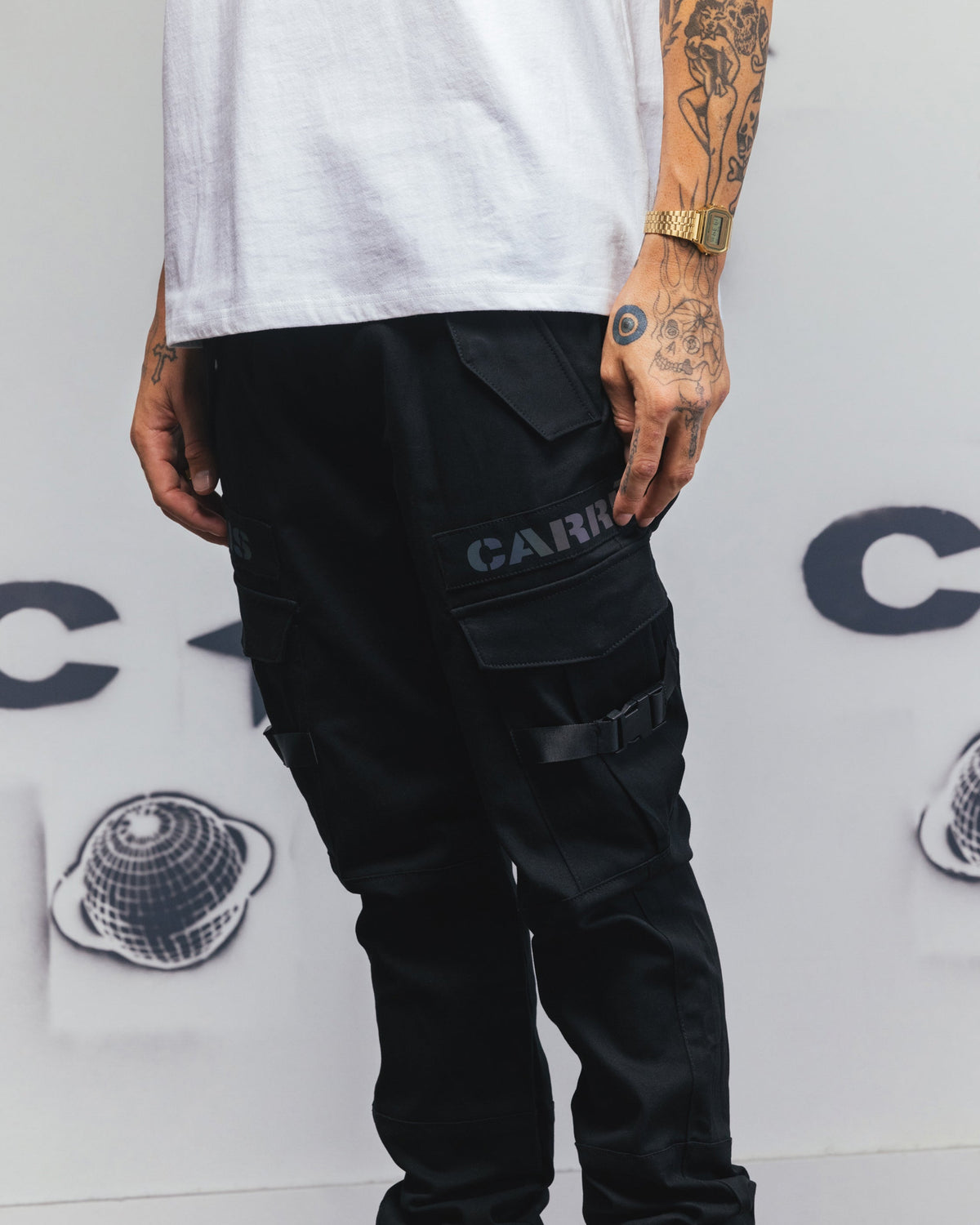 CARRE Carré Reflective Transition Cargo Joggers Black/Multi-coloured