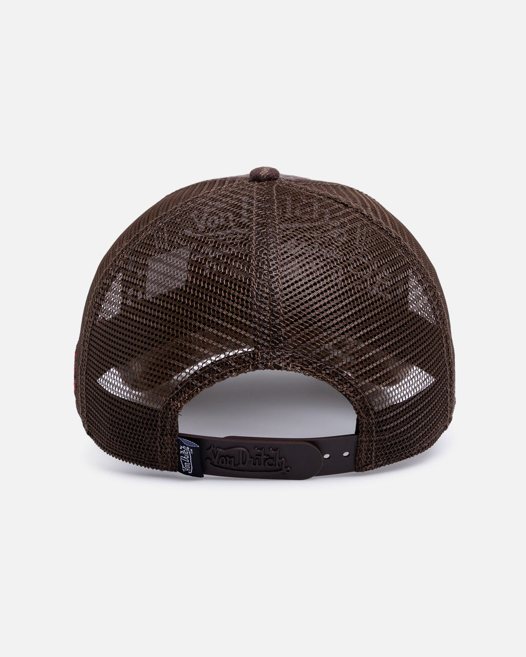VON DUTCH Von Dutch Gingham Trucker Snapback Brown