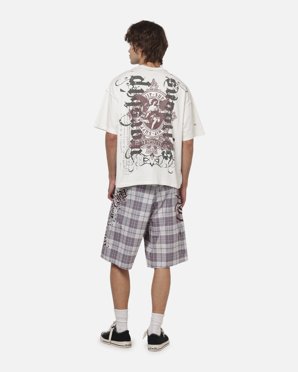 WORSHIP Worship Restraint Box Crop Reverse T-Shirt Coconut Milk