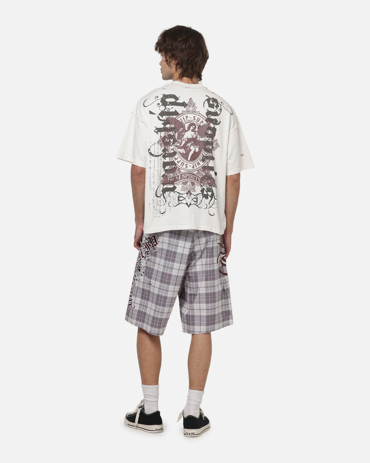 WORSHIP Worship Restraint Box Crop Reverse T-Shirt Coconut Milk