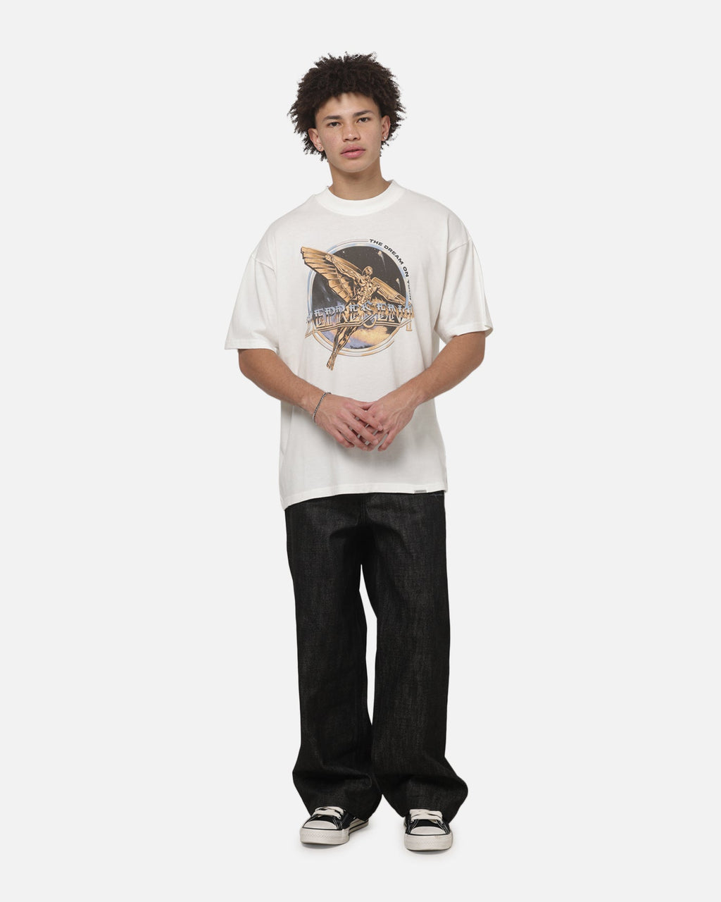 REPRESENT Represent Golden Tour T-Shirt Flat White