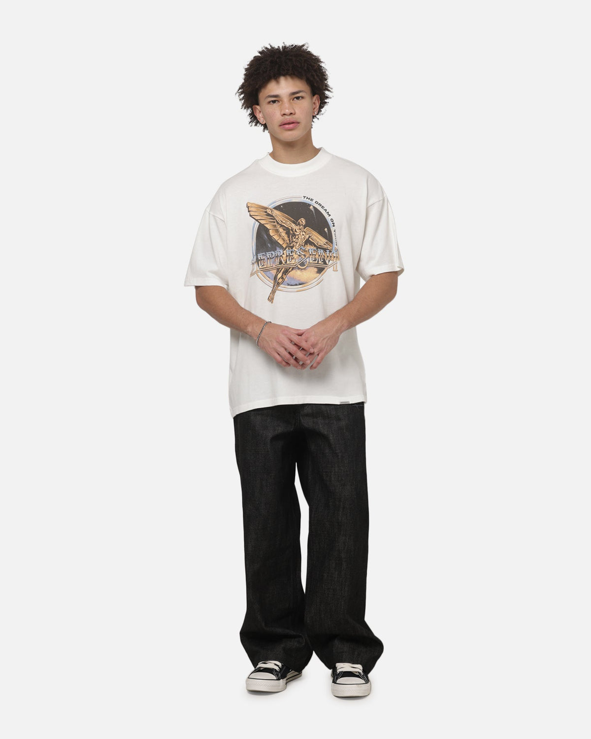 REPRESENT Represent Golden Tour T-Shirt Flat White