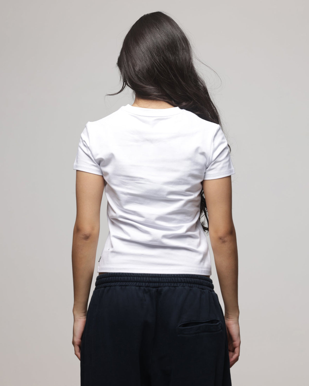 AMERICAN THRIFT American Thrift Women's Shrunken T-Shirt White