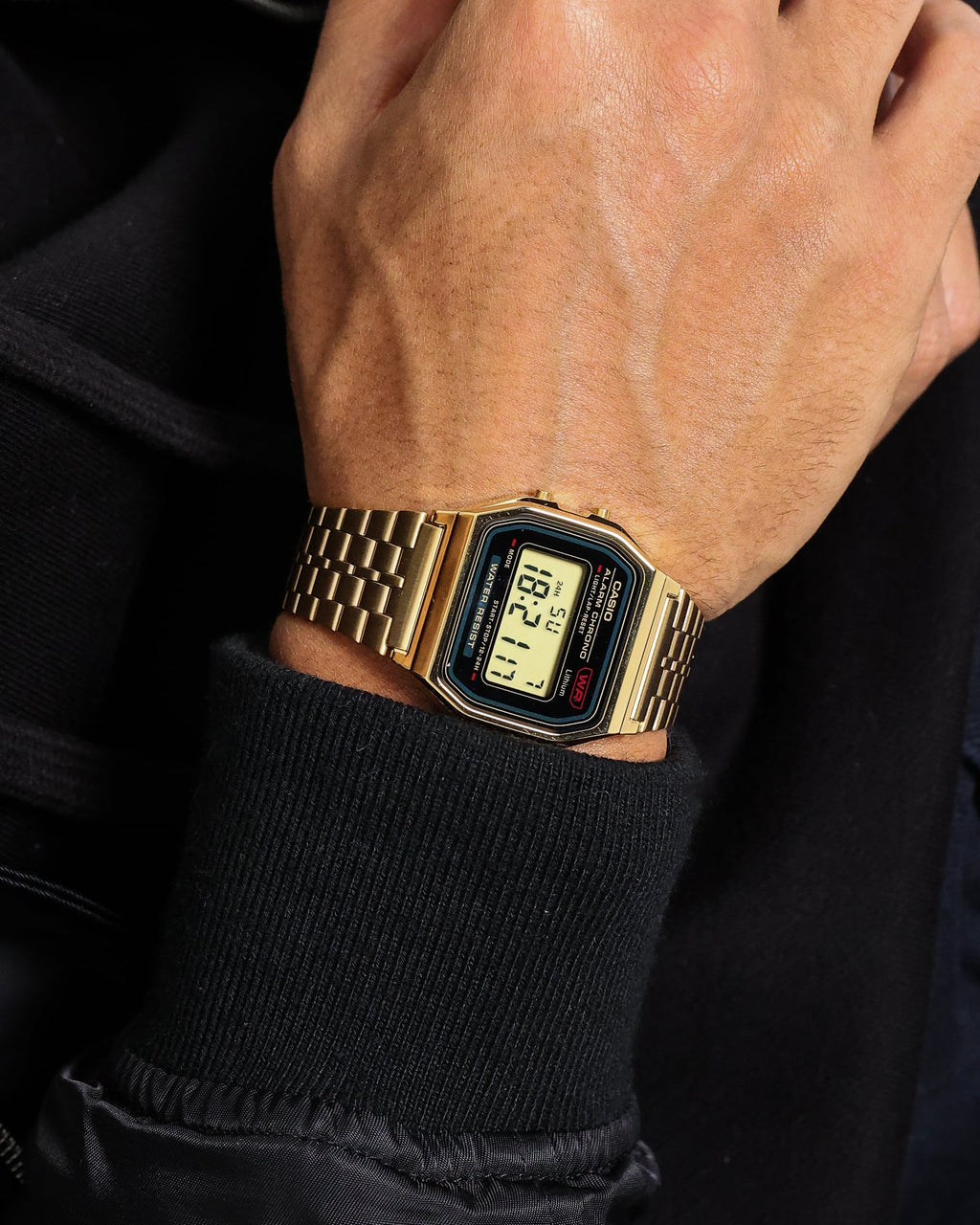 CASIO Casio A159WGEA-1DF Watch Gold/Black