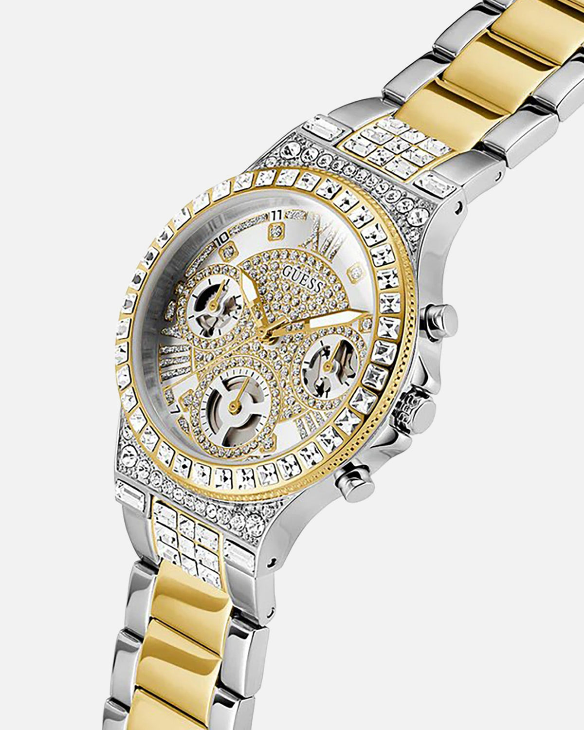 GUESS MAINLINE Guess Mainline Moonlight Two Tone Bracelet Watch White