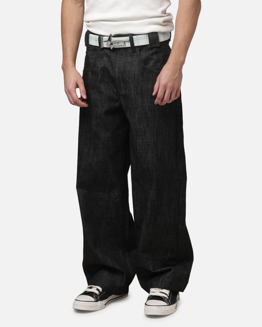 LOITER Official Loiter Star Born Belt Green Plaid