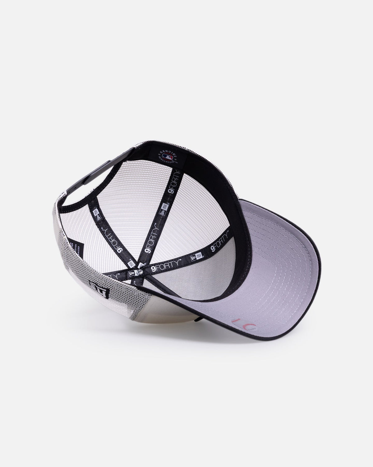 New Era New Era Los Angeles Dodgers 'Upside Down Logo' 9FORTY A-Frame Trucker Snapback White/Black
