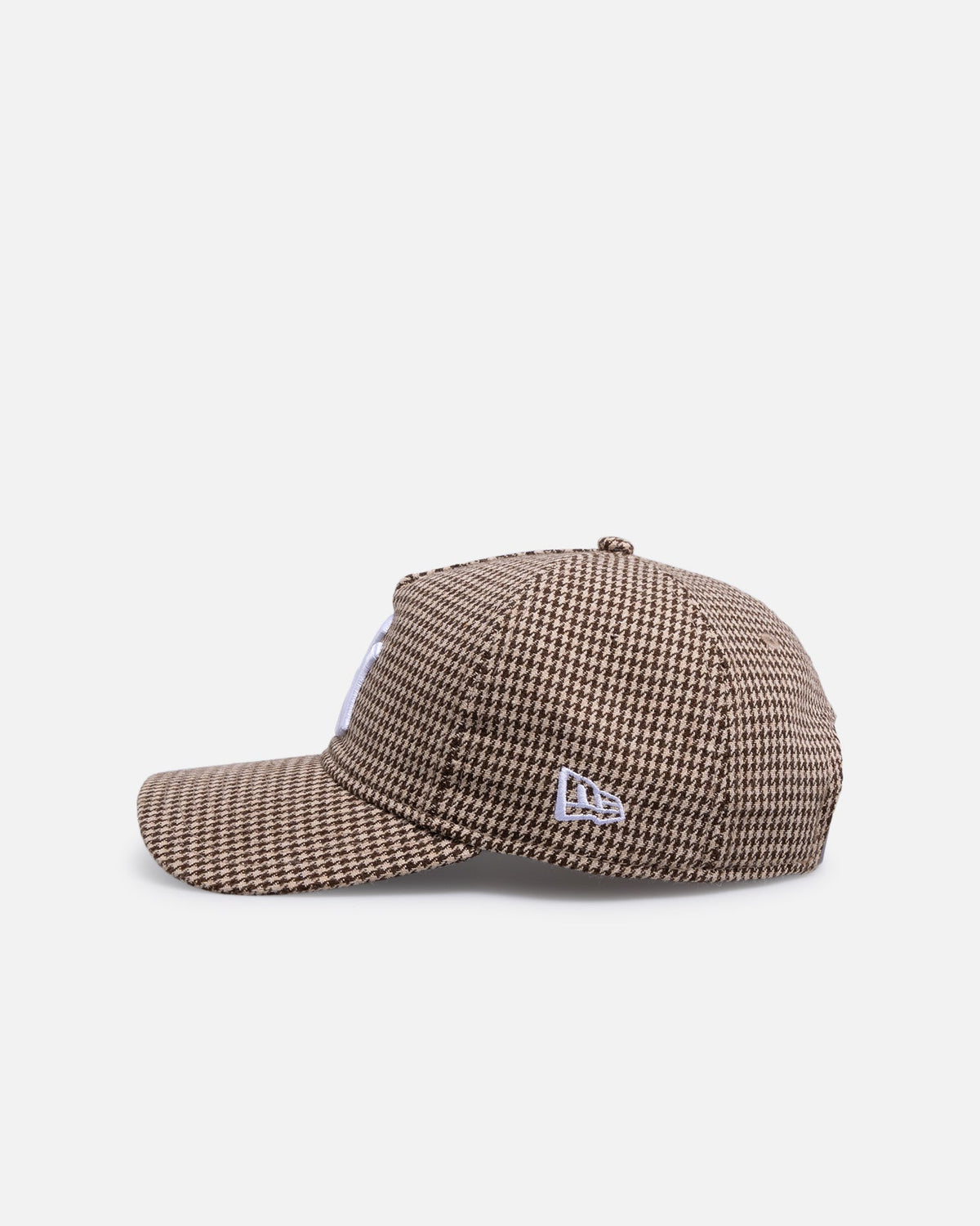 New Era New Era New York Yankees 'Houndstooth' 9FORTY A-Frame Unstructured Strapback Brown