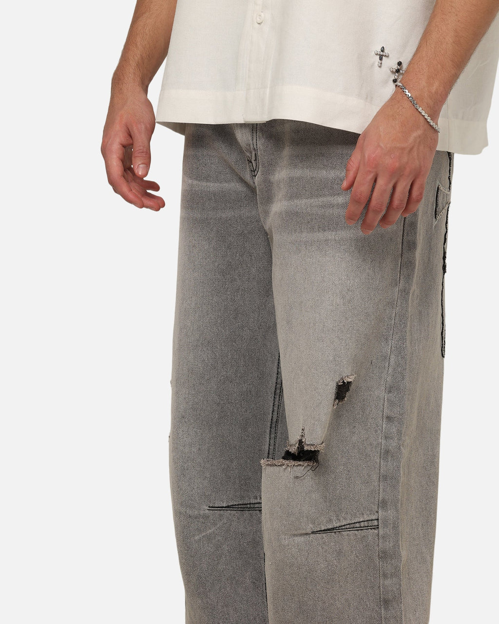 SAINT MORTA Saint Morta Amplus Divinity Jeans Worn Grey