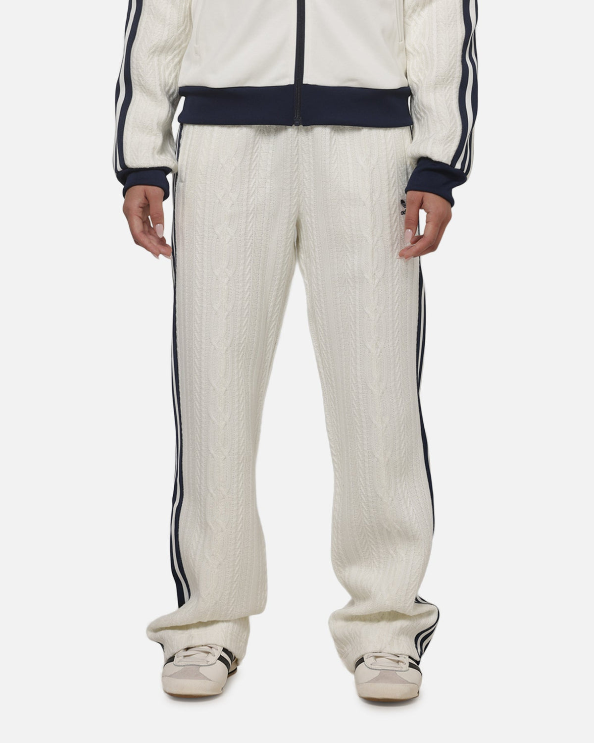 ADIDAS Adidas Women's Knit Classic Track Trousers Off White