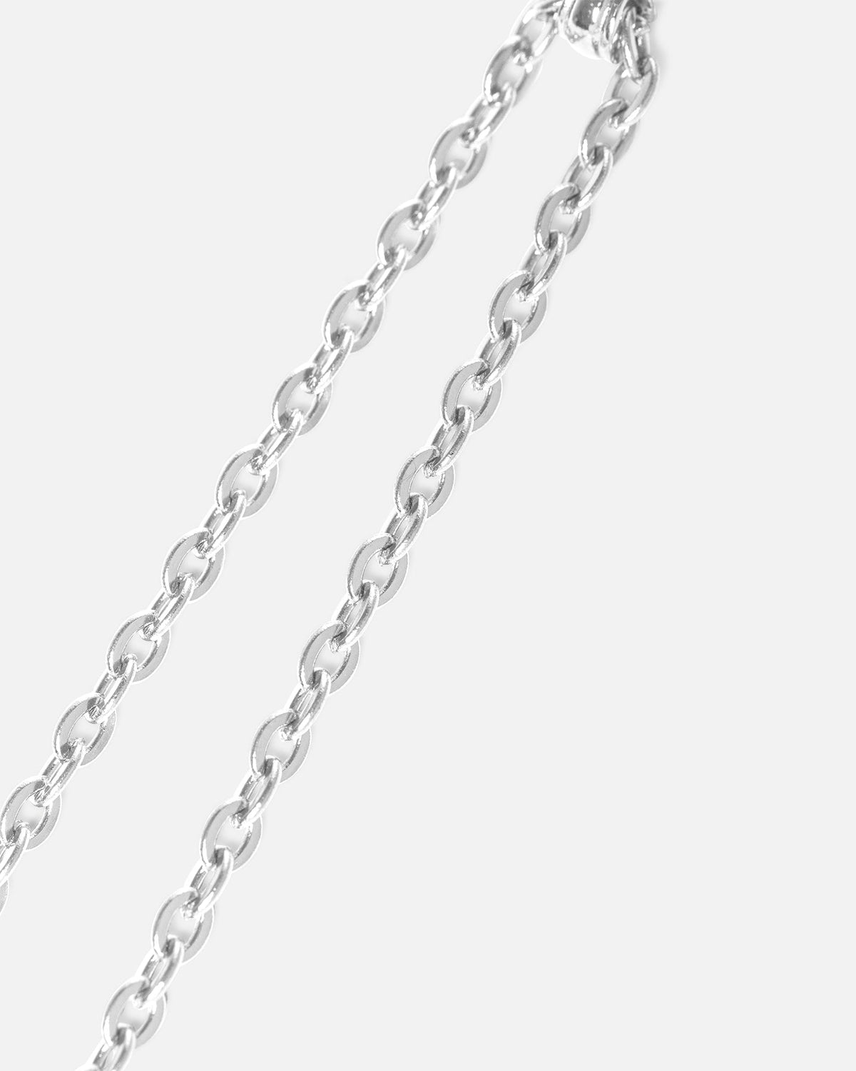 SAINT MORTA Classic Saint Morta Malachite Pendant Chain White Gold