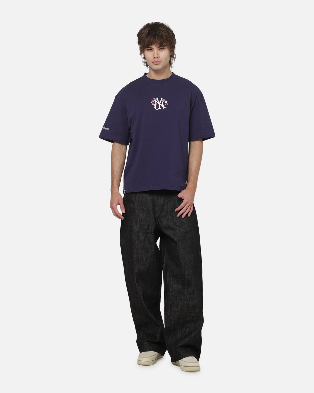 MITCHELL & NESS Mitchell & Ness New York Yankees Floral Box T-Shirt Navy