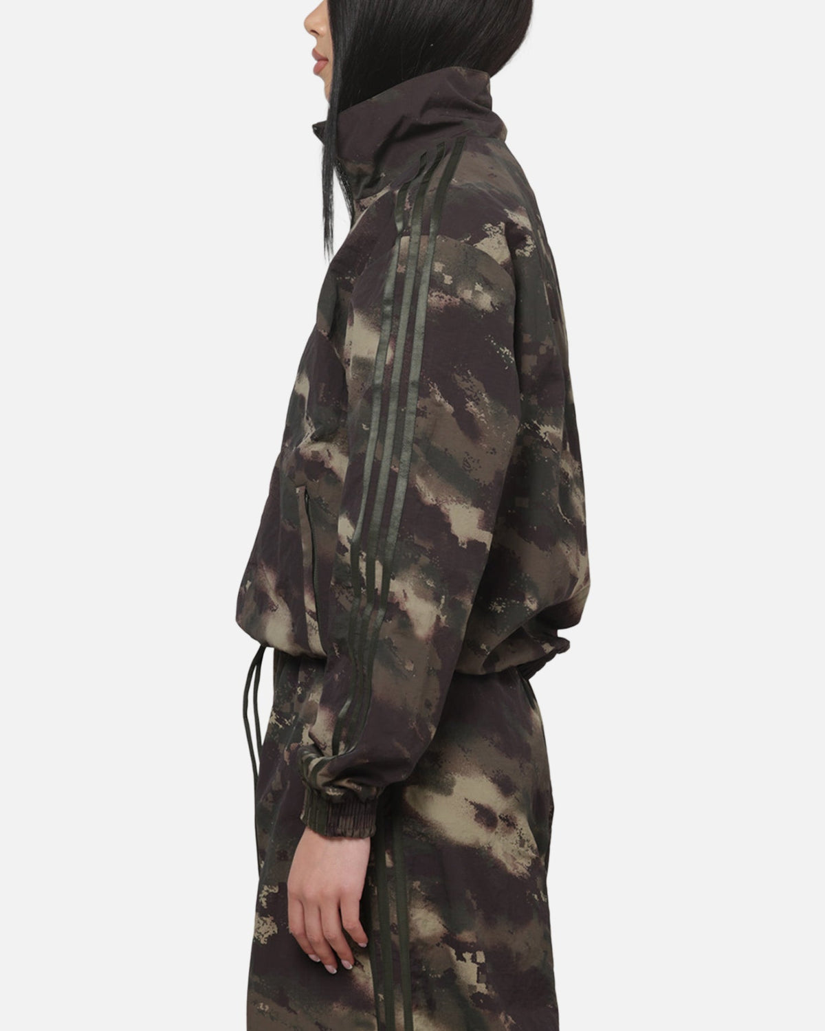 ADIDAS Official Adidas Women's Loose Track Top Green Camo
