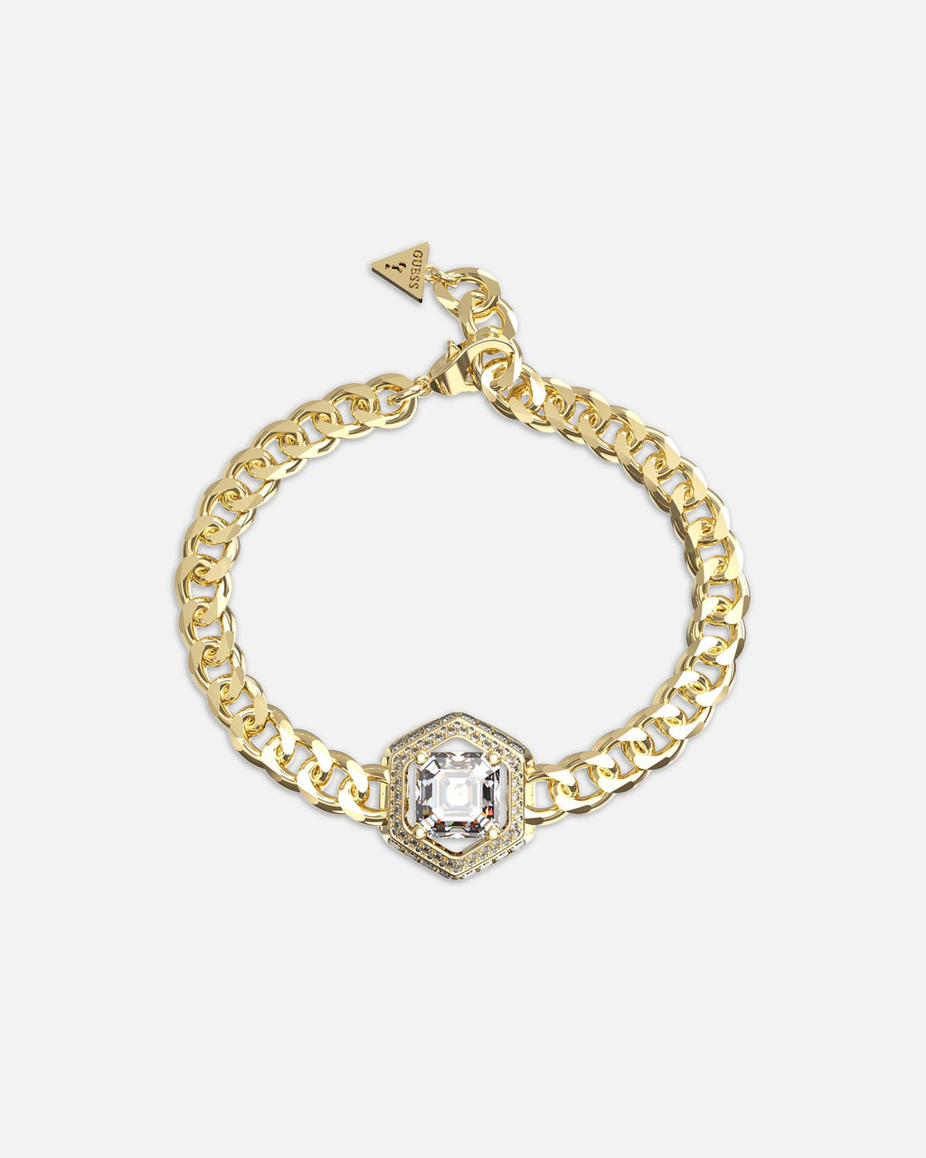 GUESS MAINLINE Guess Mainline Women's Lioness Queen Octagon Bracelet Gold