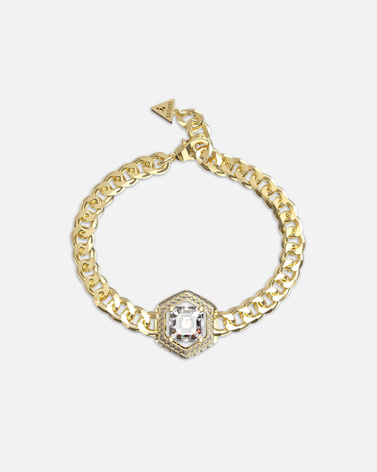 GUESS MAINLINE Guess Mainline Women's Lioness Queen Octagon Bracelet Gold