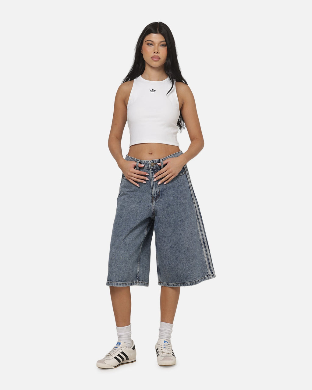ADIDAS Original Adidas Women's Jorts Worn Blue