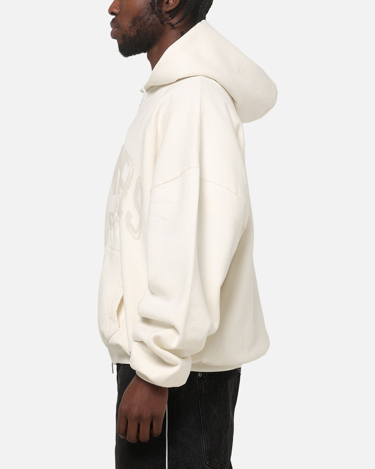 REPRESENT Original Represent Oweners Zip Through Hoodie Chalk