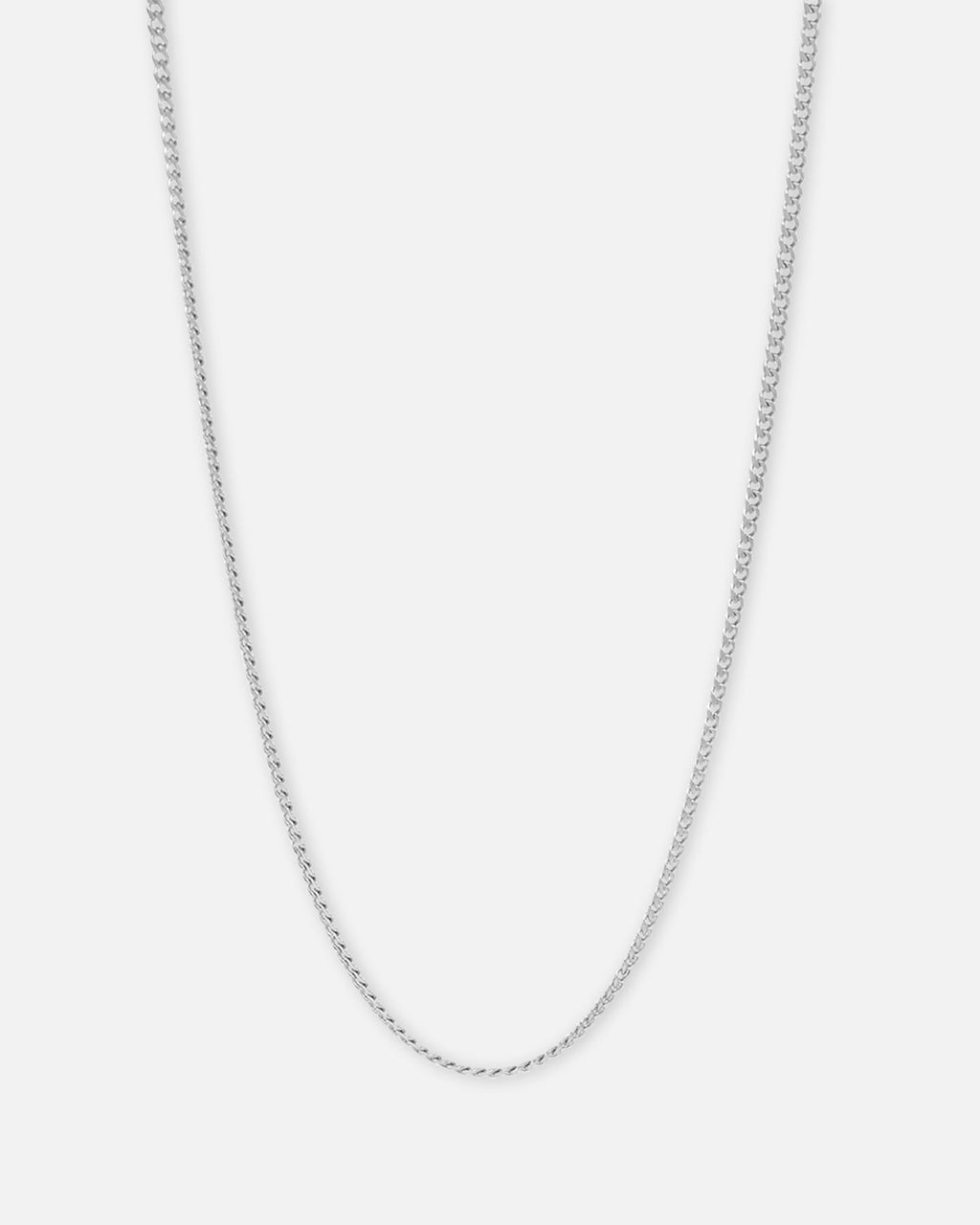 SAINT MORTA Saint Morta 2.7mm Diamond Curb Chain White Gold