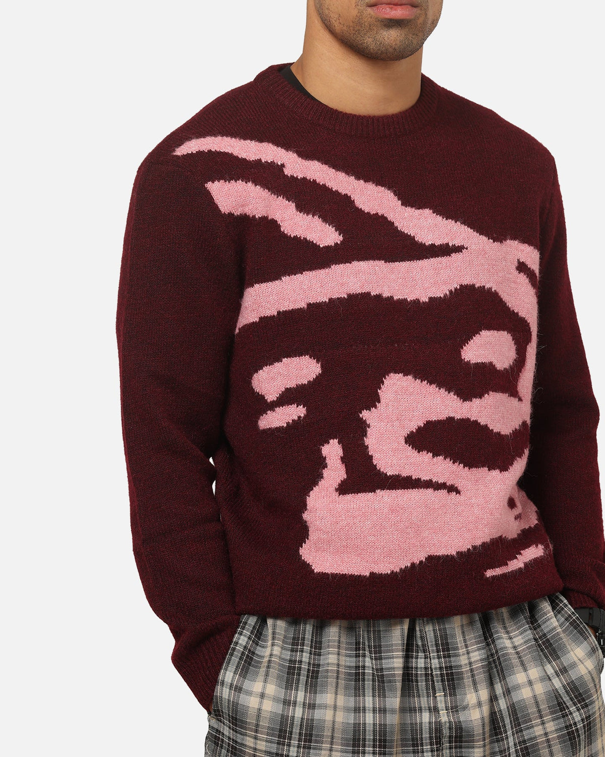 X-LARGE X-Large Gorilla Knit Sweater Plum