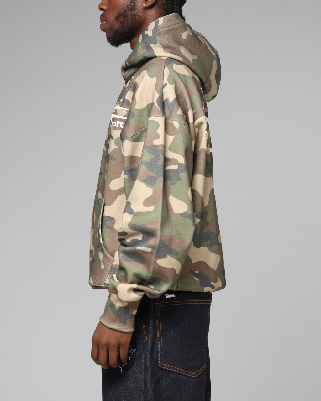 LOITER Loiter Ultra Hybrid Premium Zip Hoodie Camo