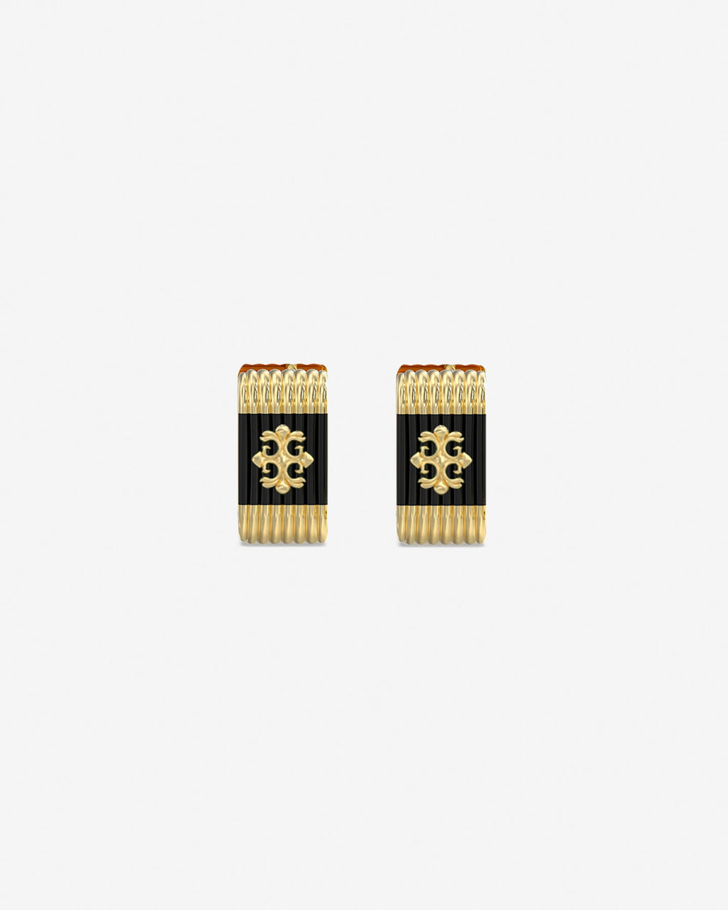 GUESS MAINLINE Guess Mainline Rebel Moon 12MM Striped Earrings Gold