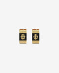 GUESS MAINLINE Guess Mainline Rebel Moon 12MM Striped Earrings Gold