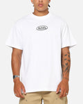 VON DUTCH Von Dutch Distressed Embroidered Patch T-Shirt White
