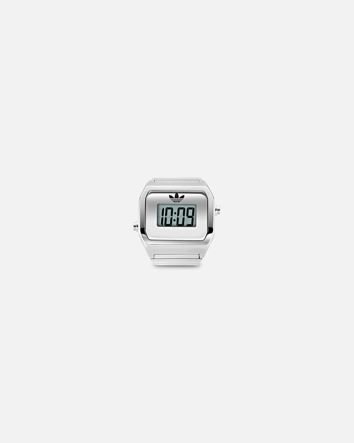 ADIDAS Adidas Digital Two Ring Watch Silver