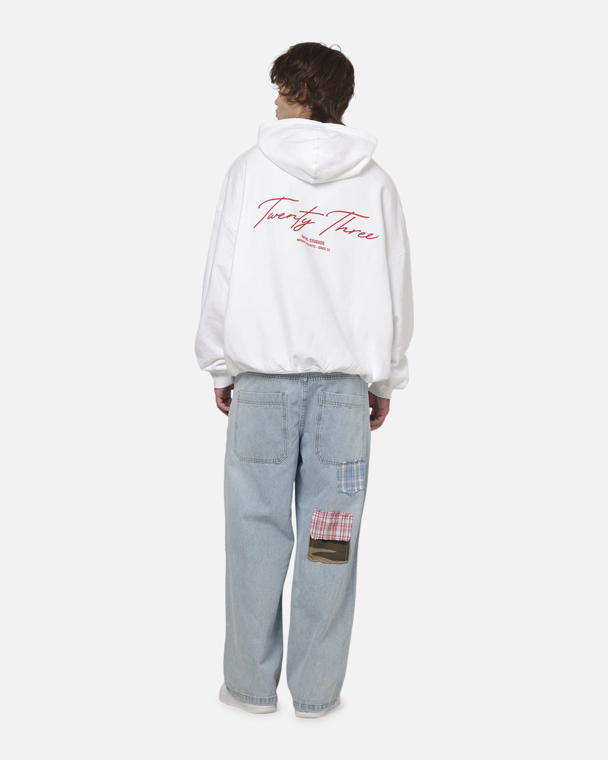 XXIII Premium XXIII Script Hoodie White/Red