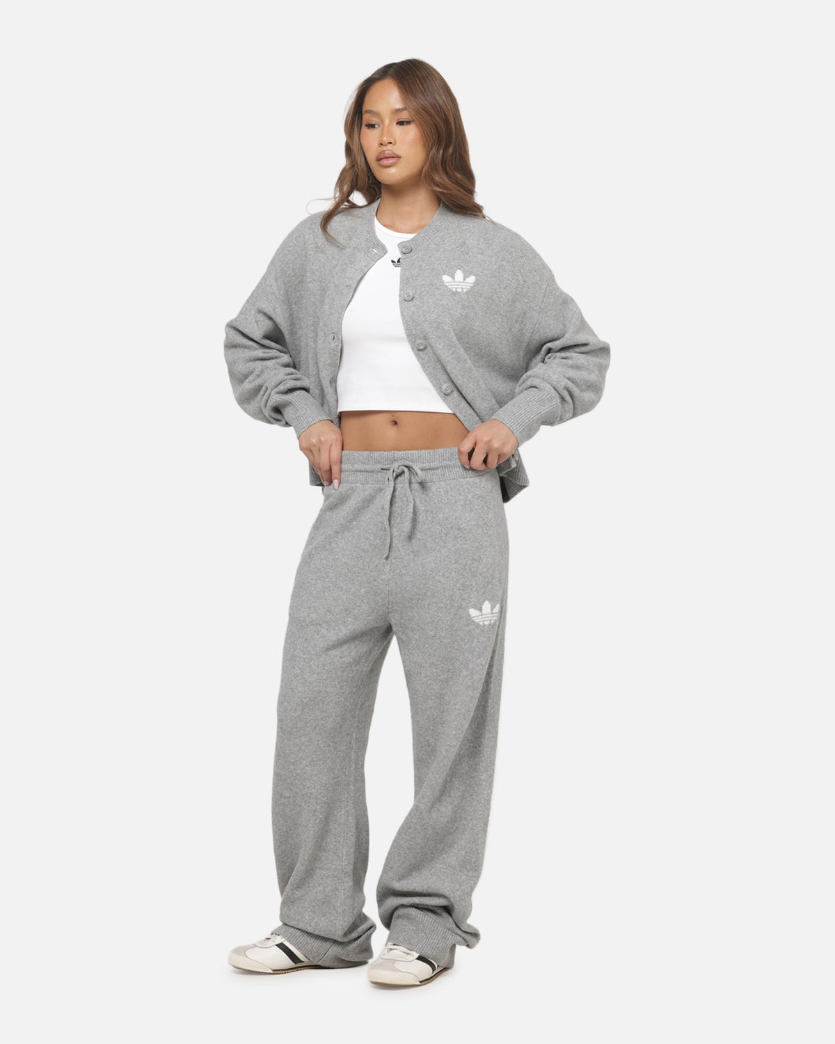 ADIDAS Adidas Women's Essentials Knit Pants Medium Grey Heather