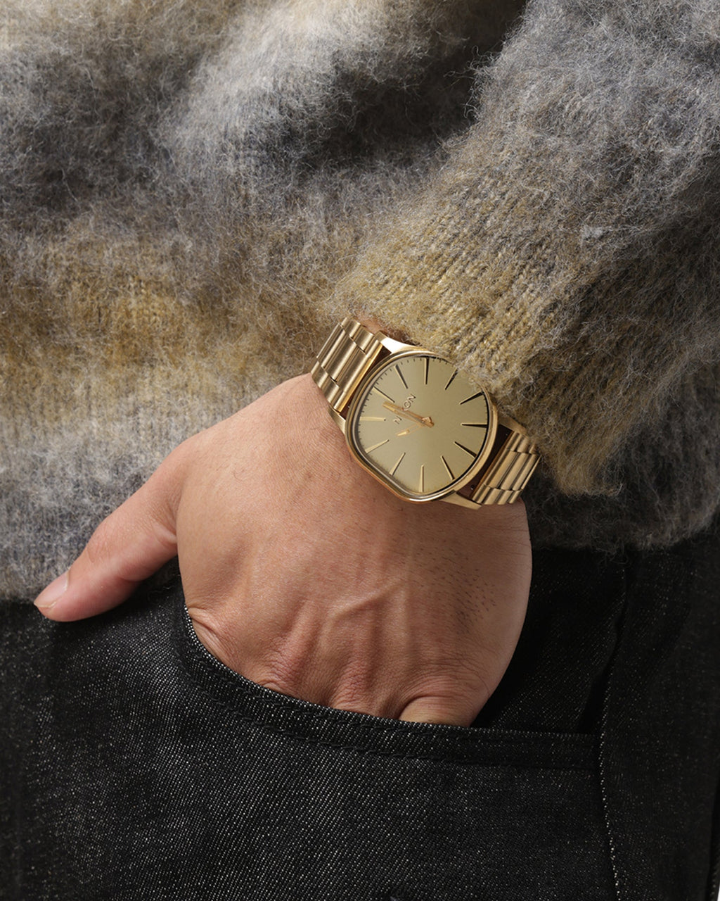 NIXON Classic Nixon Sentry Wobble Watch All Gold