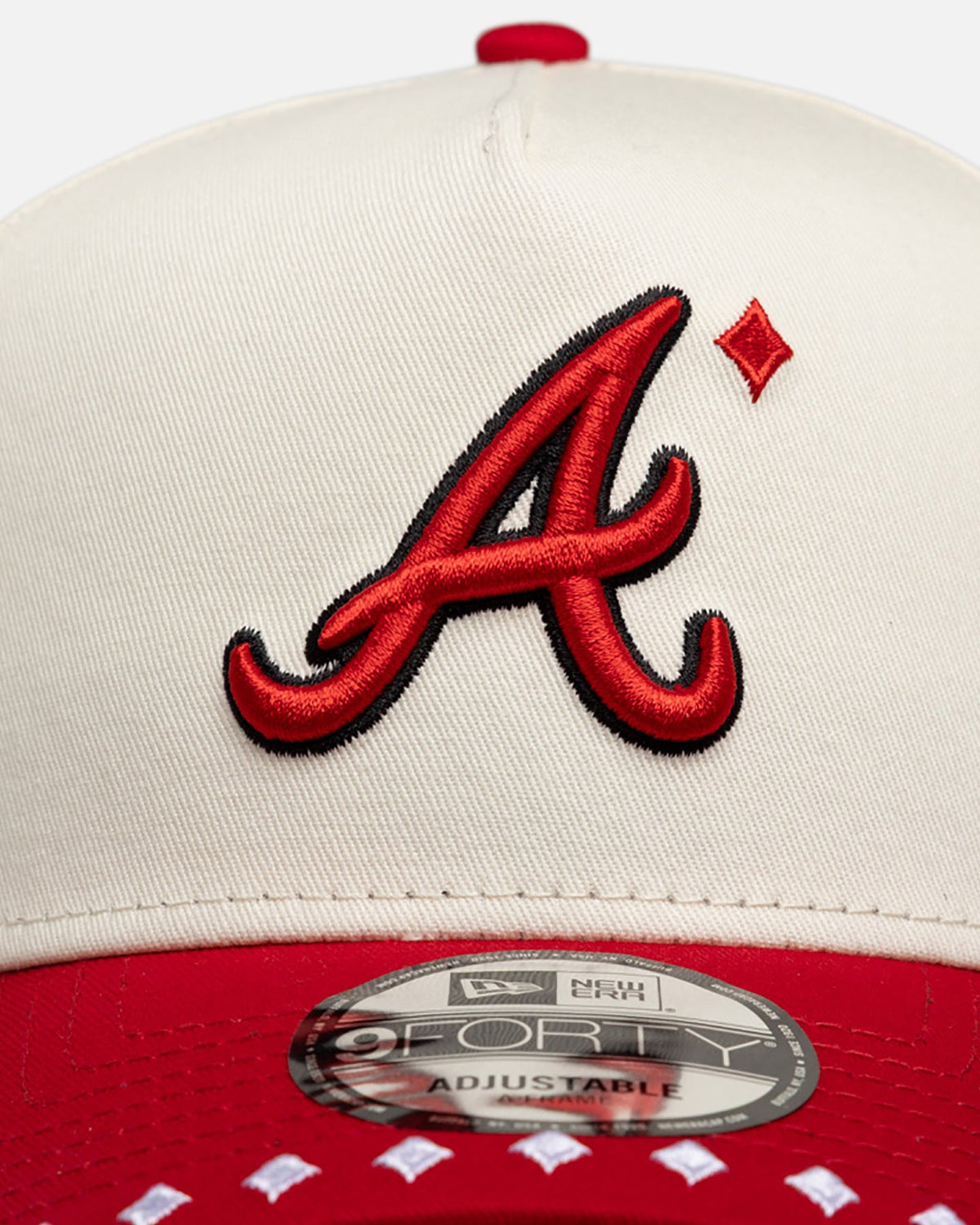New Era New Era Atlanta Braves 'Royal Flush' 9FORTY A-Frame Snapback White/Red