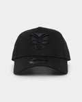 New Era New Era New Zealand Warriors 'Black On Black' 9FORTY A-Frame Snapback Black