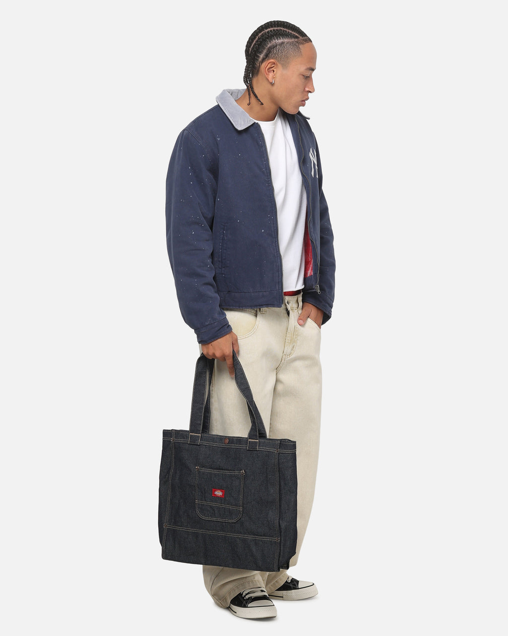 DICKIES Dickies Denim Tote Bag Rinsed Denim