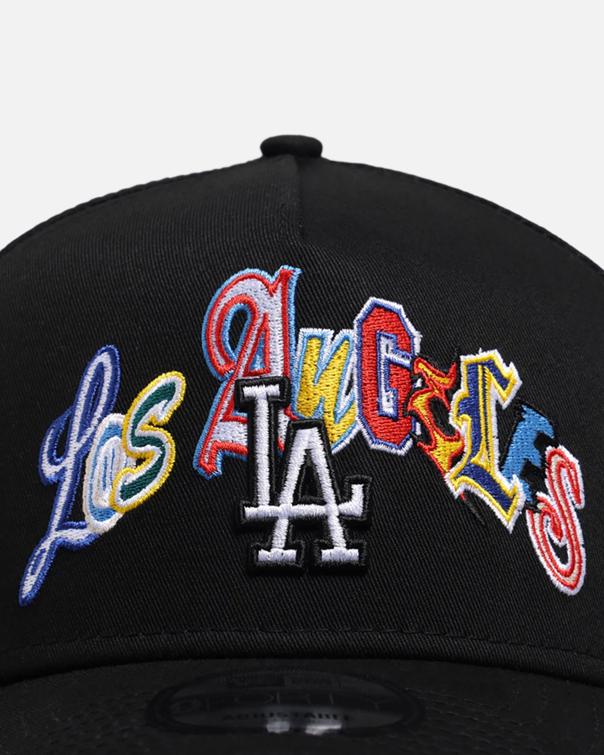 New Era New Era Los Angeles Dodgers 'Multi Letter' 9FORTY A-Frame Snapback Black