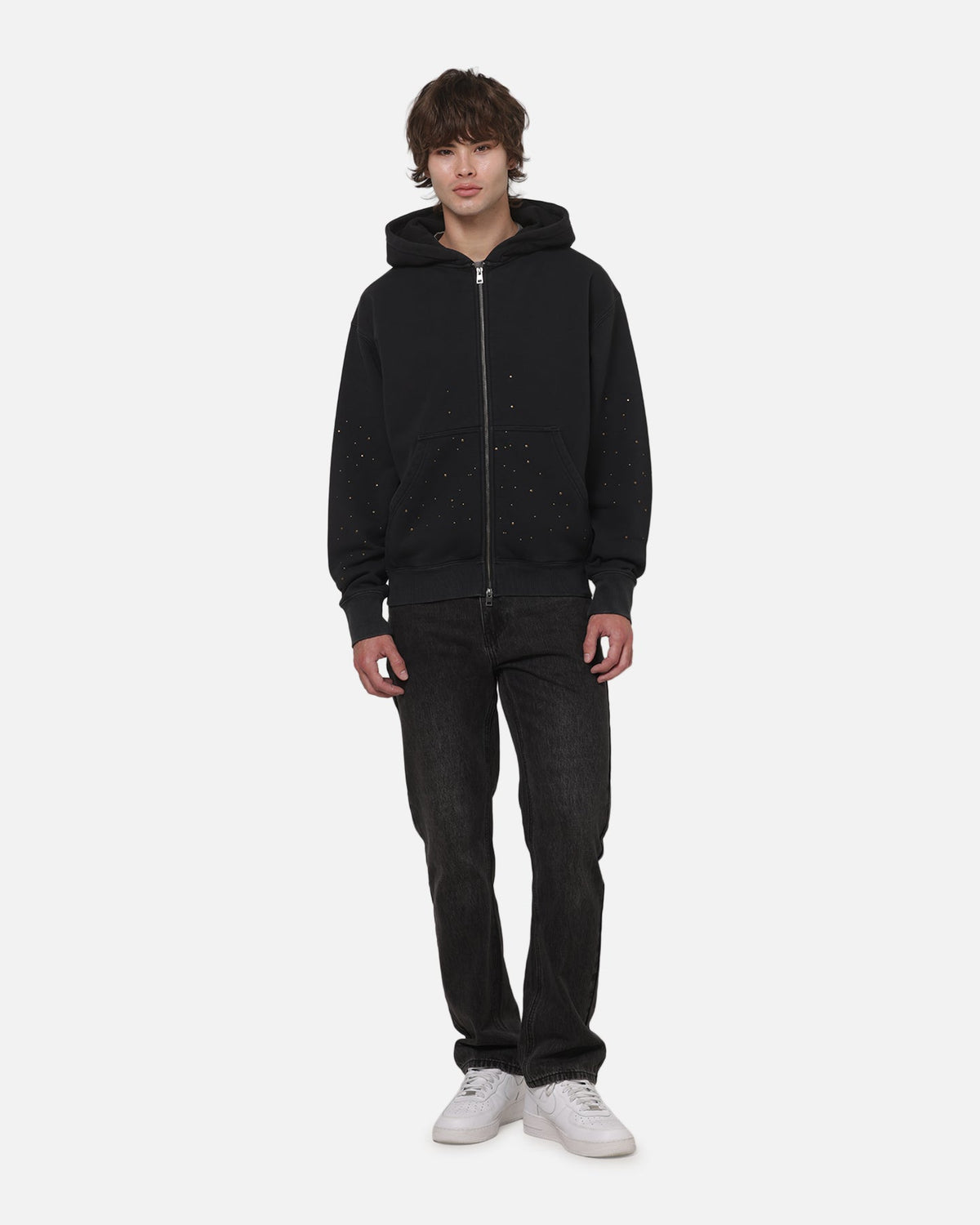 SAINT MORTA Saint Morta Medici Zip Hoodie Washed Black